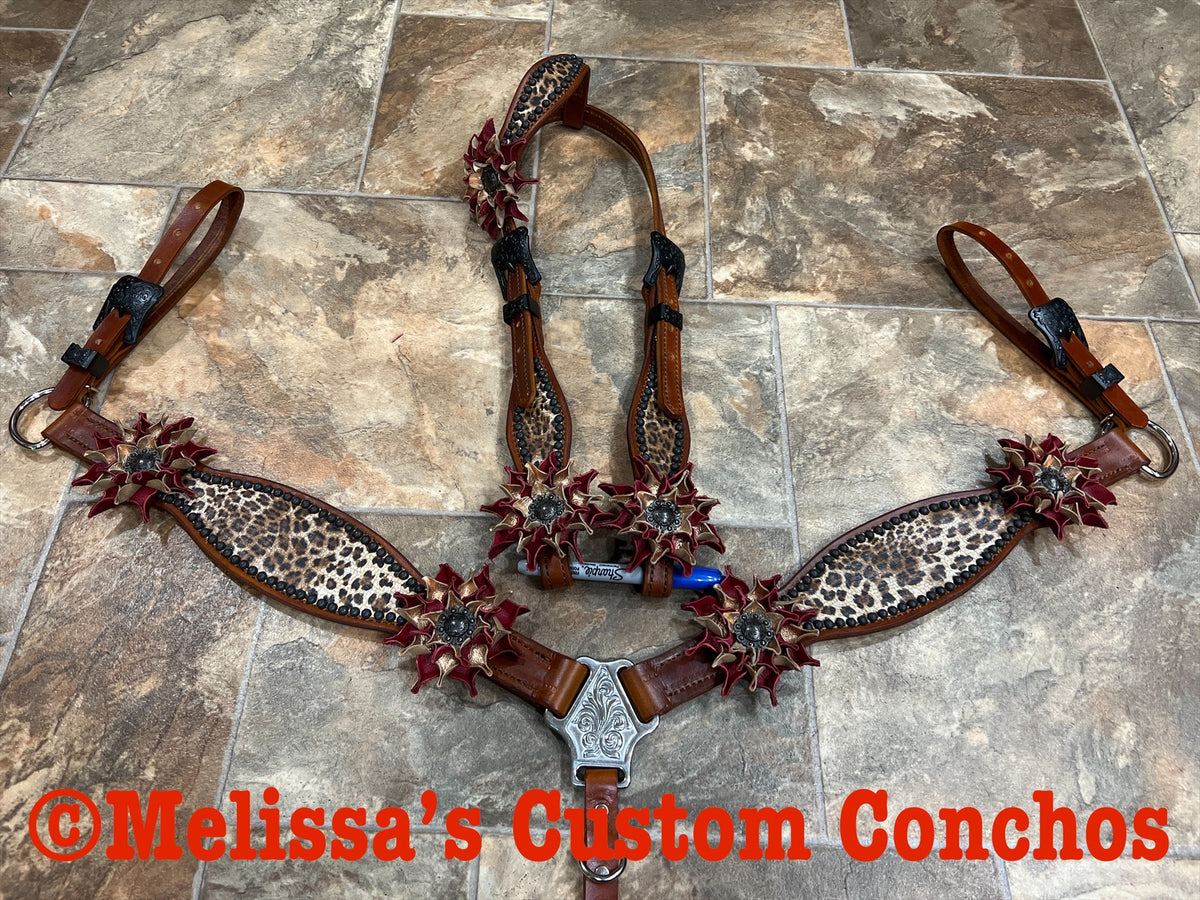 Black/Gold Driftwood Tack Set – Melissa's Custom Conchos