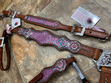 Pink Cheetah Tack set