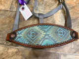 Turquoise Aztec Bronc Halter