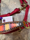 Orange/Red Stripe Mini Bronc Halter