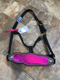 Pink Metallic Bronc Halter