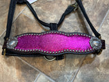 Pink Metallic Bronc Halter