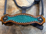 Turquoise Glitter Pony Bronc Halter