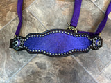 Purple Metallic Bronc Halter