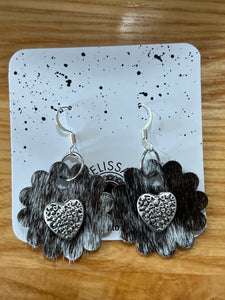 Heart Leather Earrings