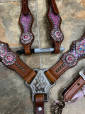 Pink Cheetah Tack set