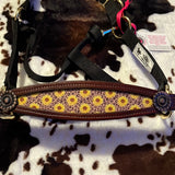 Cheetah Sunflower Bronc Halter