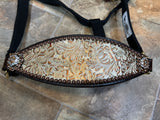 Gold Floral Bronc Halter