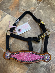 Pink Glitter Mini Bronc Halter