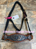 Gold Floral Bronc Halter