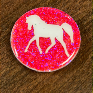 Pink Horse Pop Socket